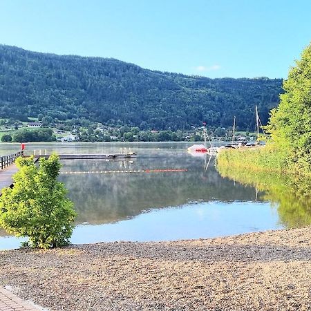 Kaernten Ossiacher See Apartment Zwei Zimmer Ferienwohnung Direkter Seezugang Strand Beheizte Schwimmhalle Bodensdorf Esterno foto